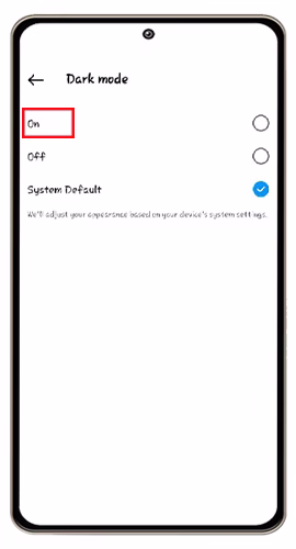 فعال کردن حالت شب یا Dark Mode اینستاگرام 4